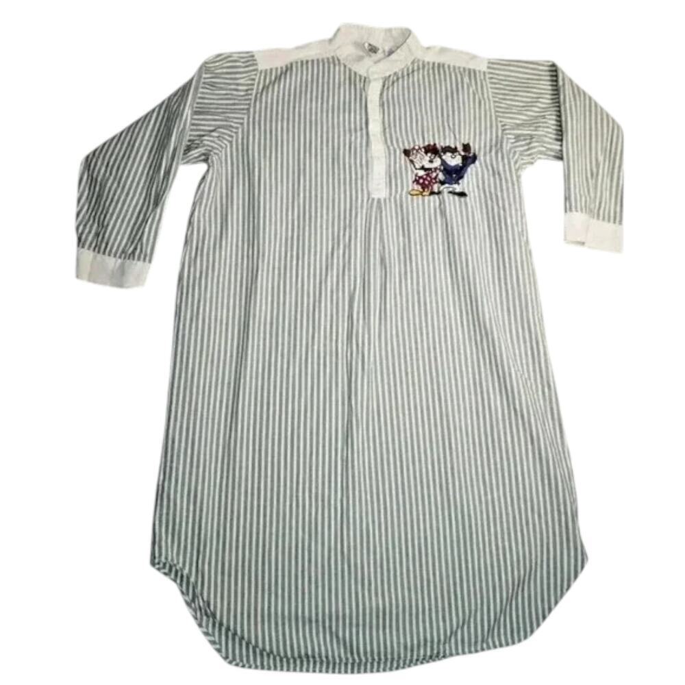 Vintage Looney Tunes, Warner Bros Sleepwear, Taz Pajama Shirt, 90s Nightshirt,